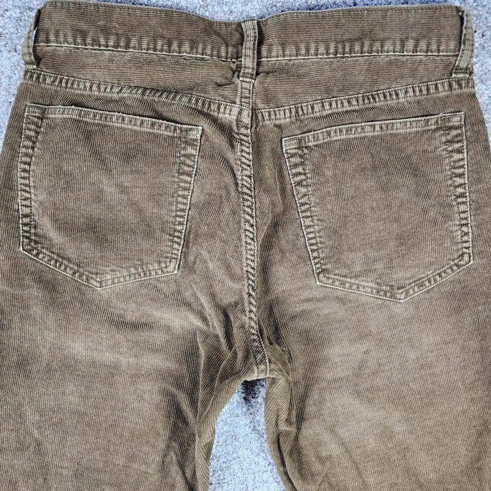 J.Crew Corduroy Pants Mens 30x32 Straight Leg 100% Cotton Brown Excellent - Picture 6 of 14
